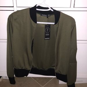 Olive green petite jacket